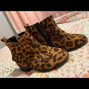 Cheetah booties